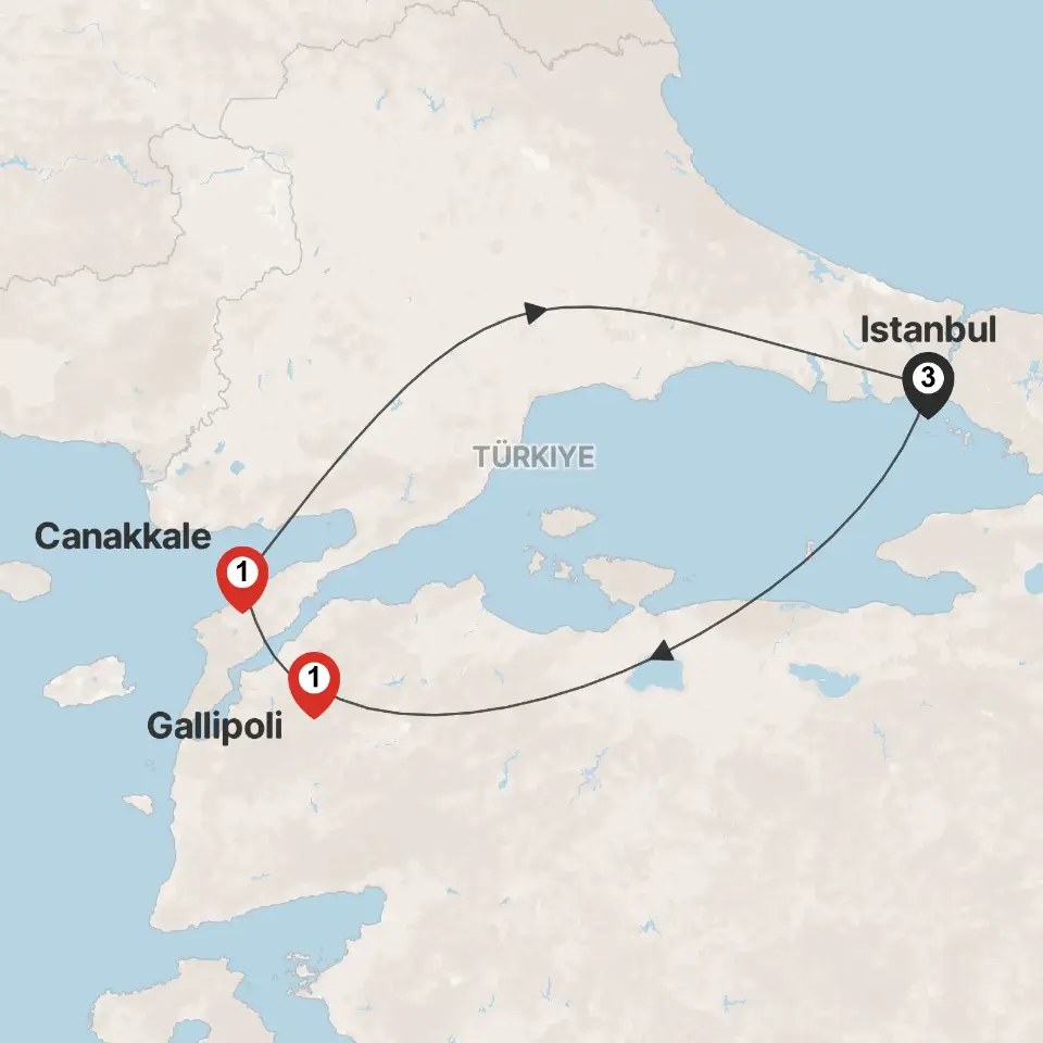 Trip map & itinerary