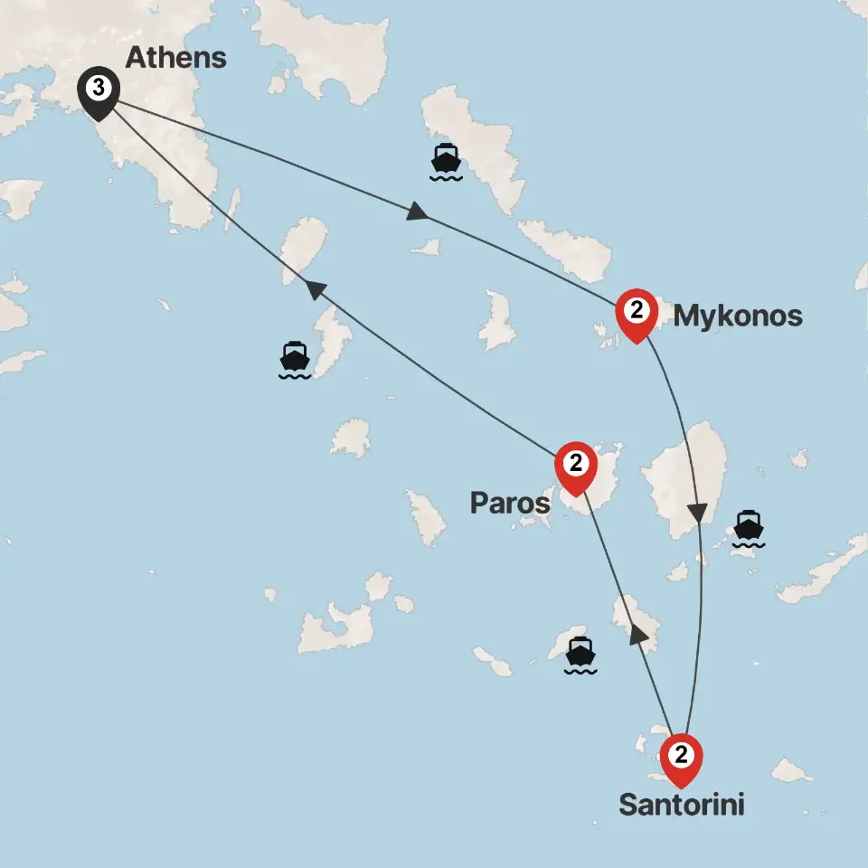 Trip map & itinerary