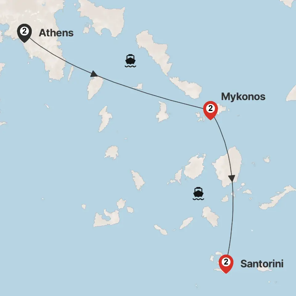 Trip map & itinerary