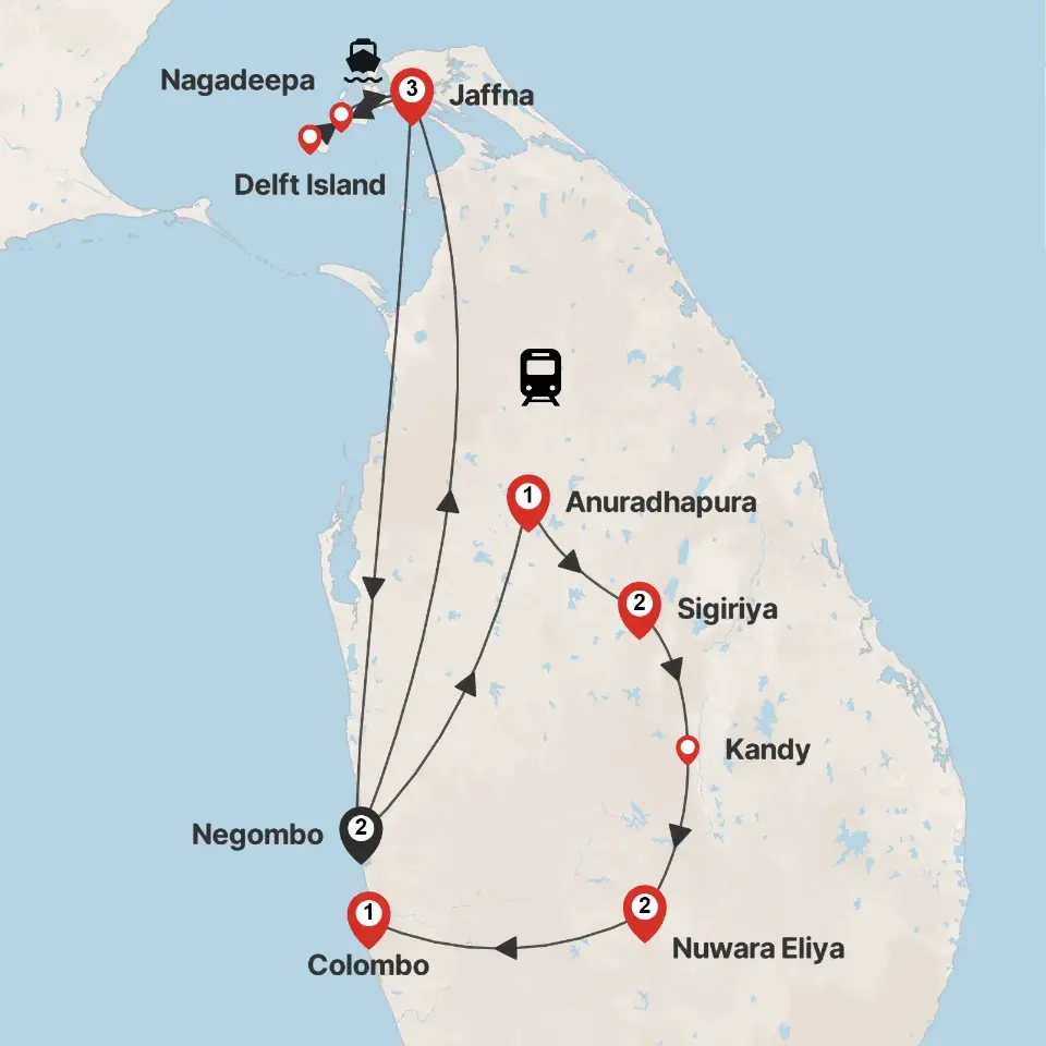 Trip map & itinerary