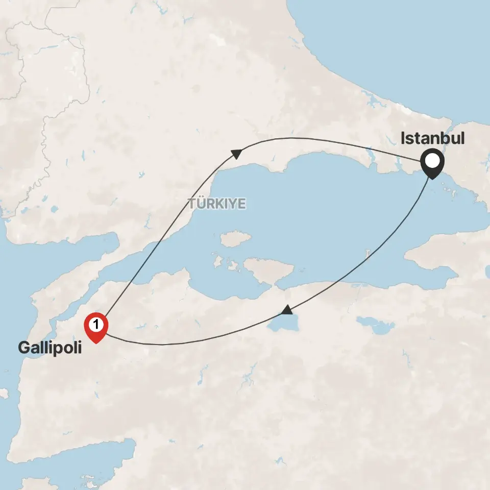 Trip map & itinerary