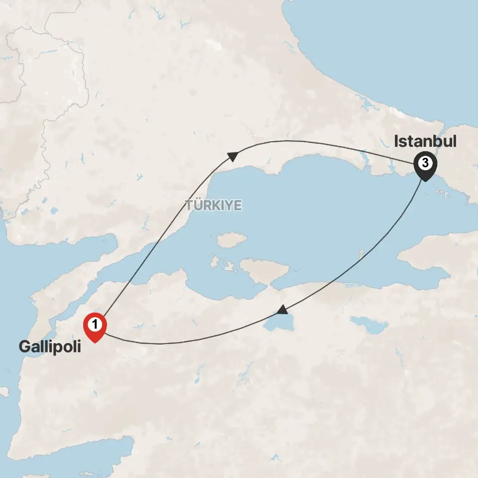 Trip map & itinerary