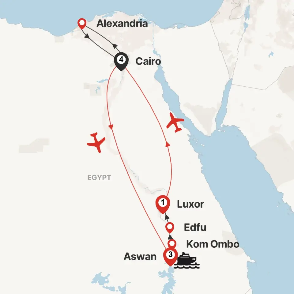 Trip map & itinerary