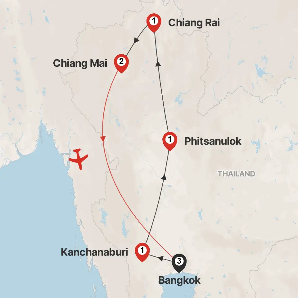 Trip map & itinerary