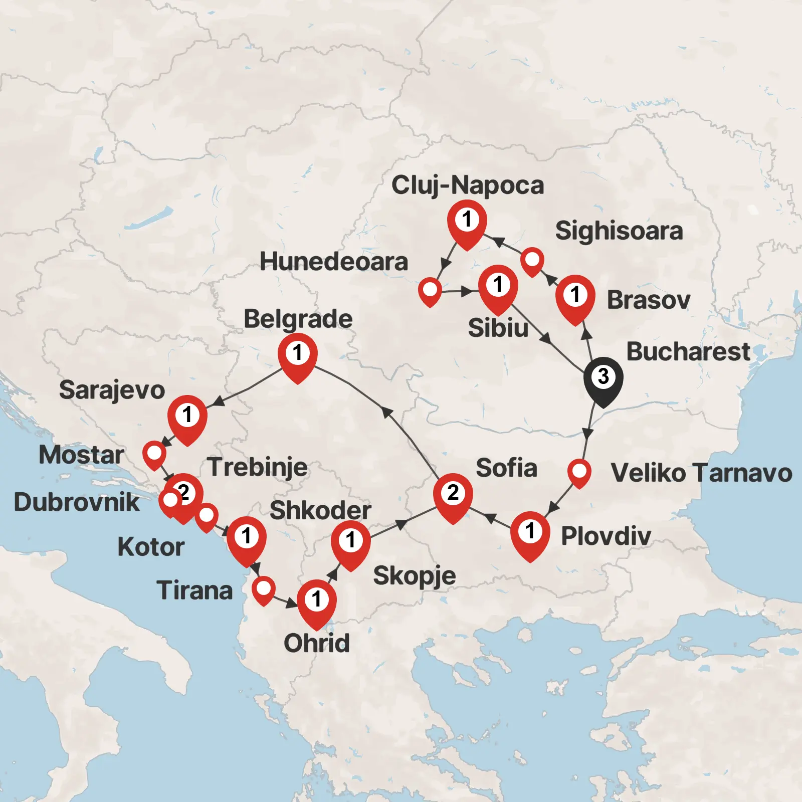 Splendours of Balkans and Transylvania