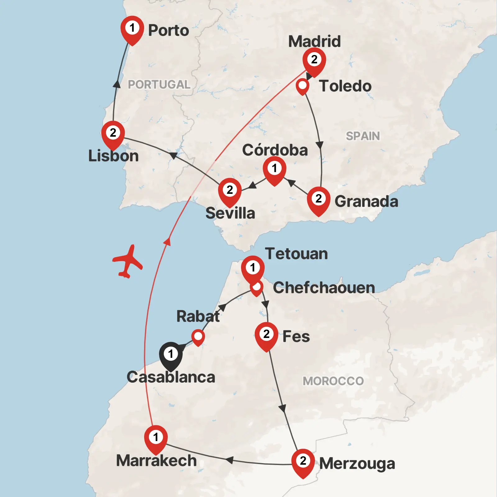 Essential Morocco & Spain & Portugal