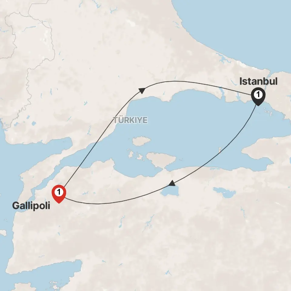 Trip map & itinerary