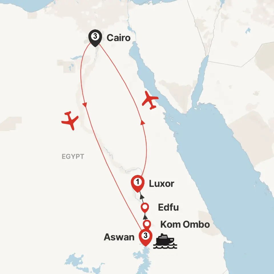 Trip map & itinerary