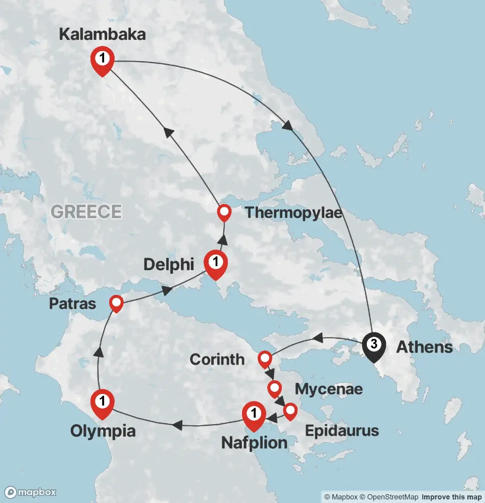 Trip map & itinerary