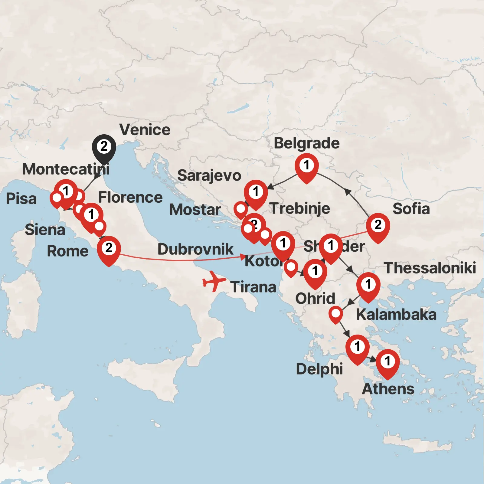 Italy & Balkans Uncovered