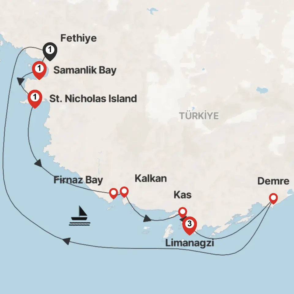 Trip map & itinerary