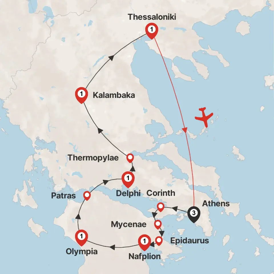 Trip map & itinerary