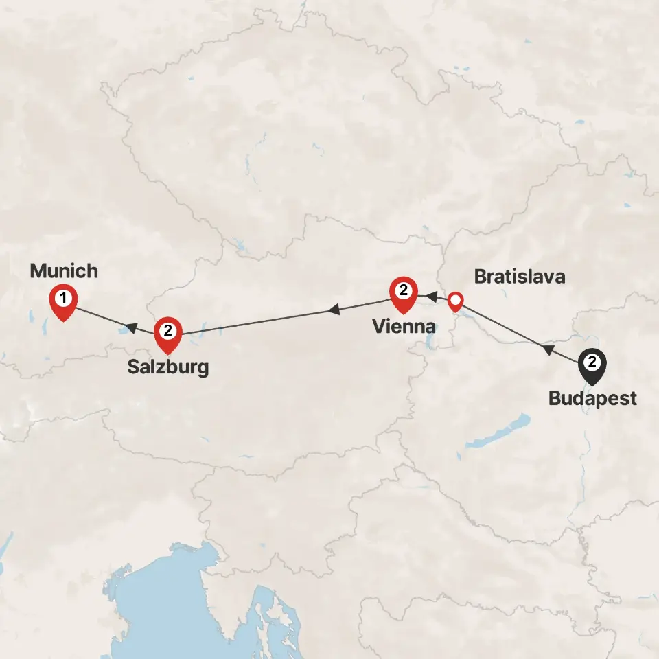 Trip map & itinerary