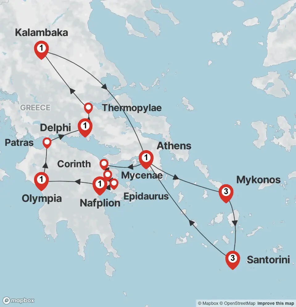 Trip map & itinerary