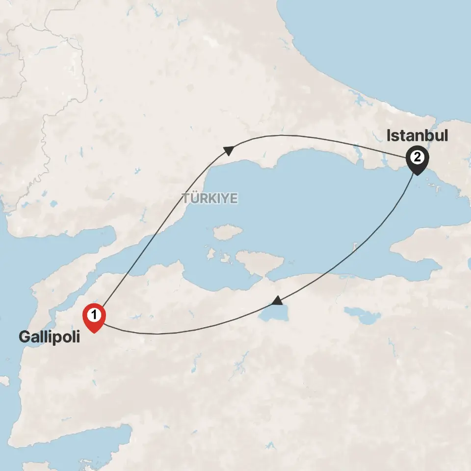 Trip map & itinerary