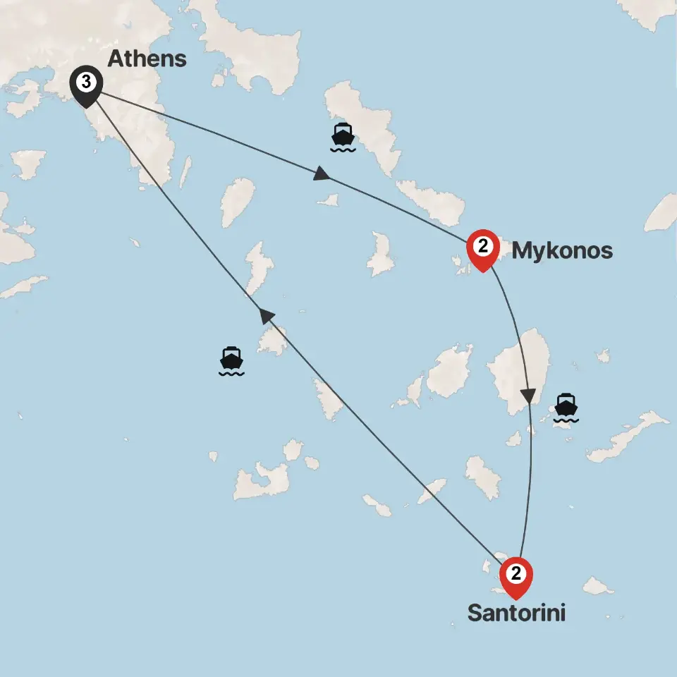 Trip map & itinerary