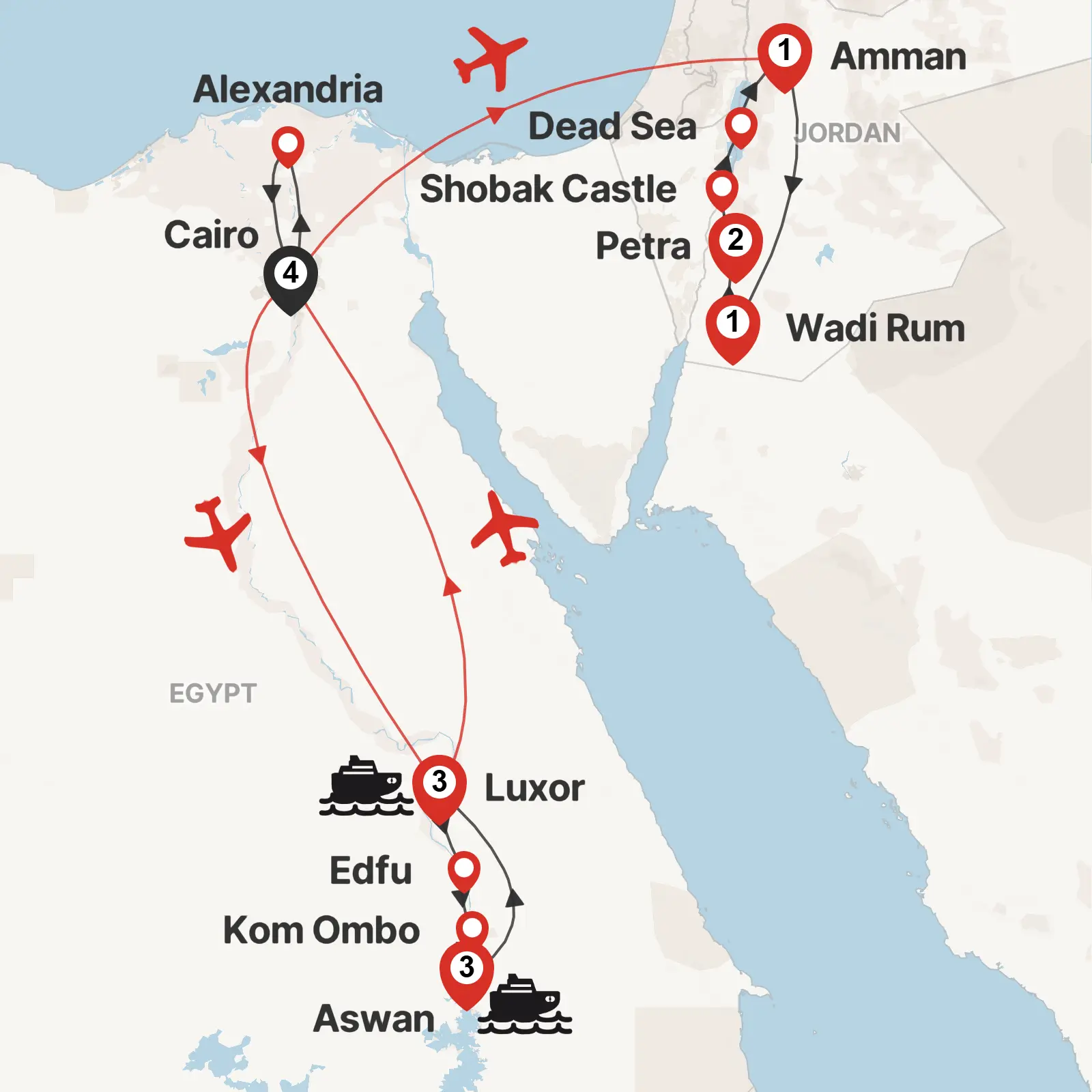 Wonders of Egypt & Jordan by Nile Cruise