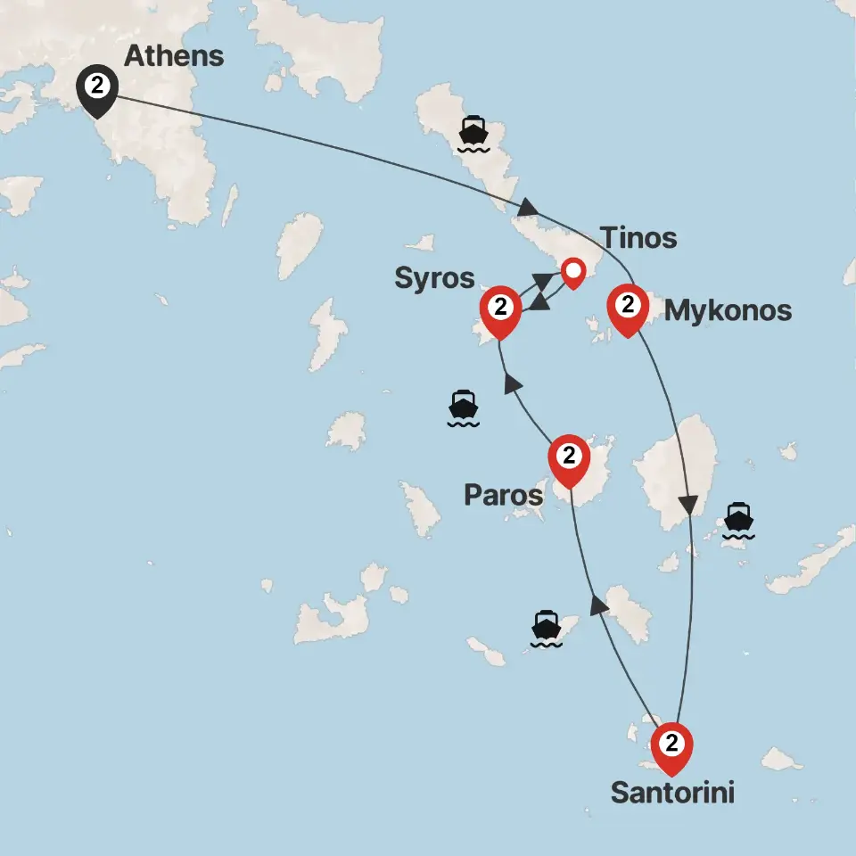 Trip map & itinerary