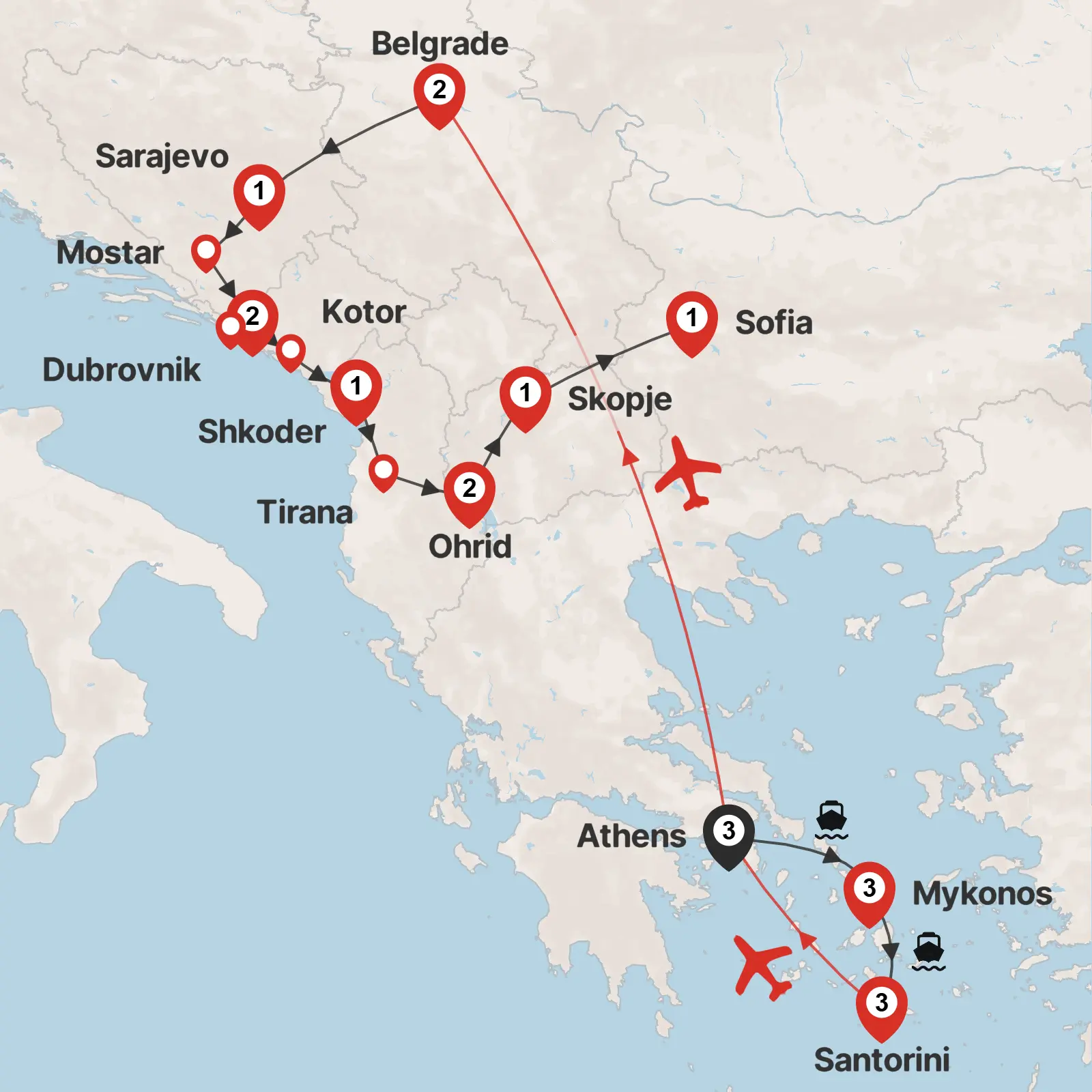 Greek Islands & Balkan Discovery