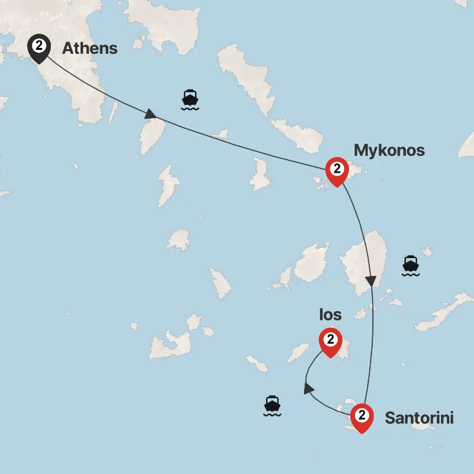 Trip map & itinerary