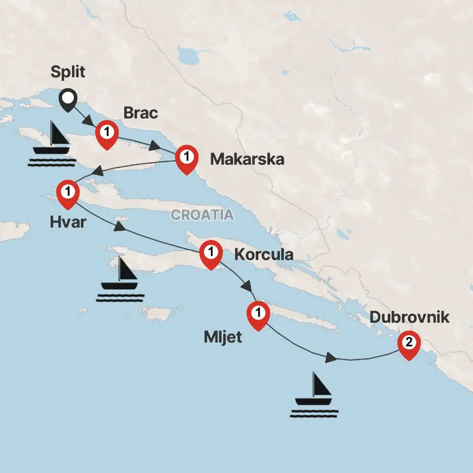 Trip map & itinerary