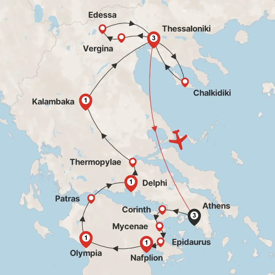 Trip map & itinerary