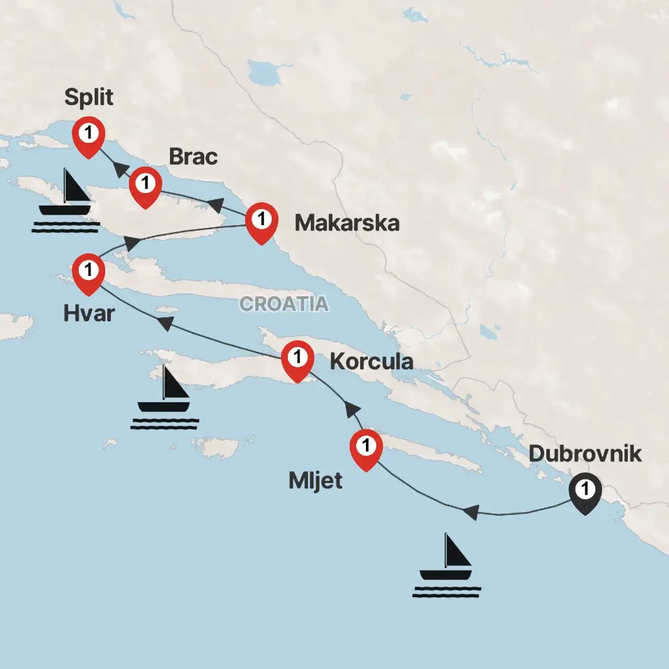 Trip map & itinerary