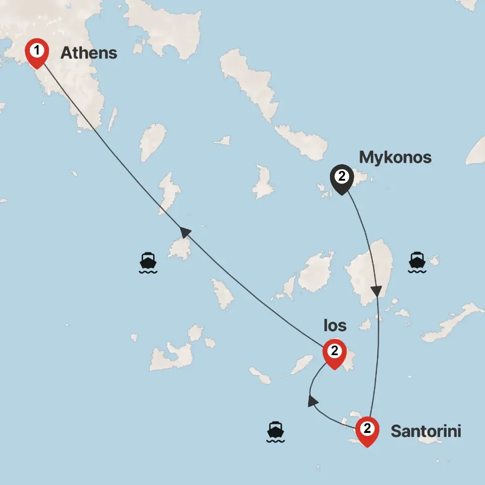 Trip map & itinerary