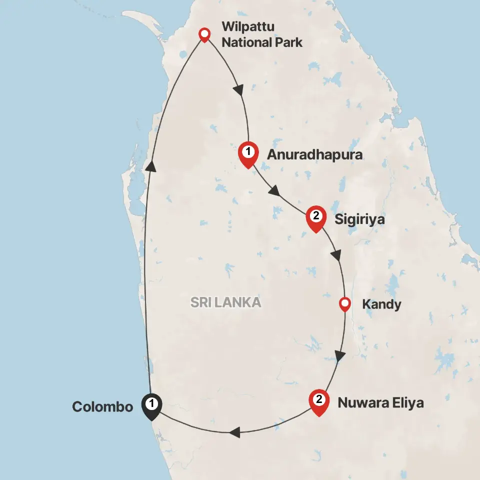 Trip map & itinerary
