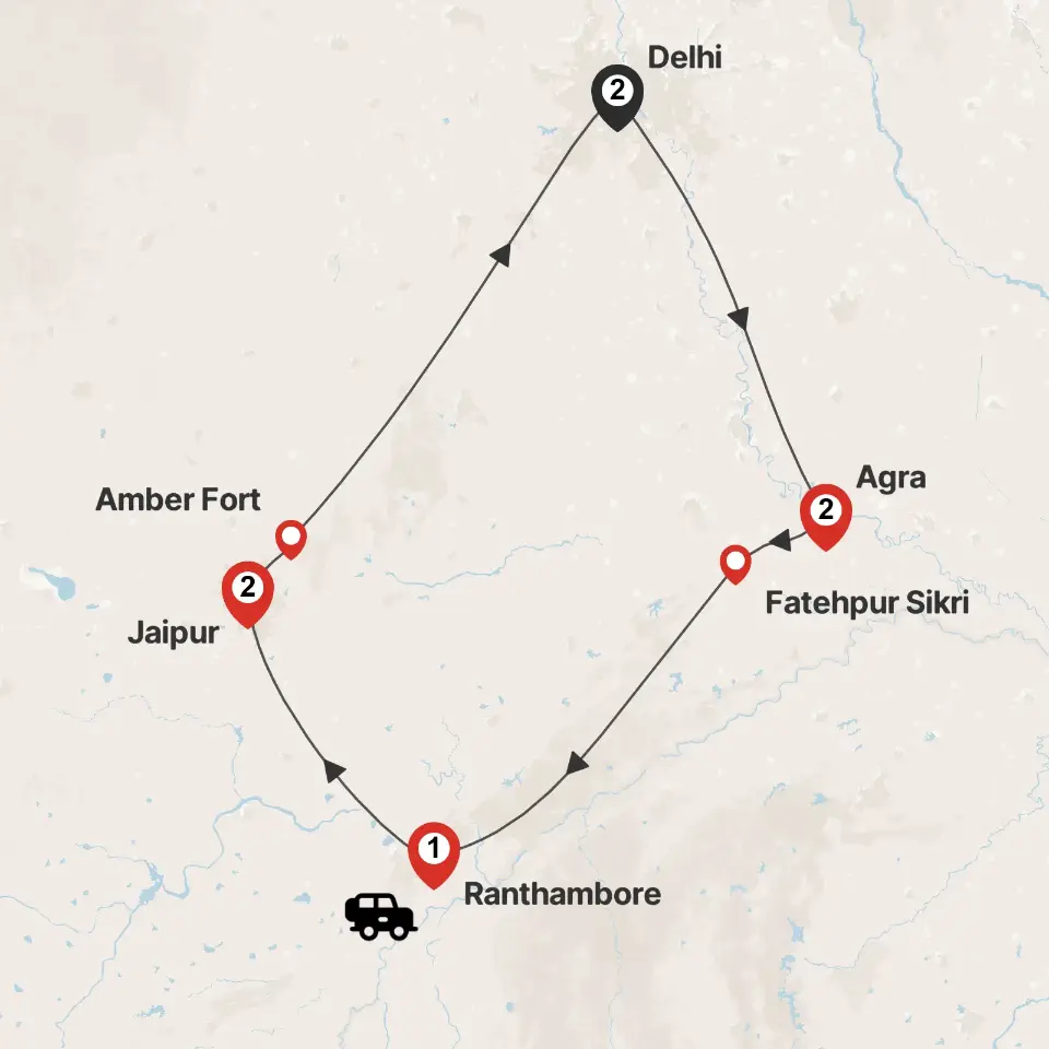 Trip map & itinerary