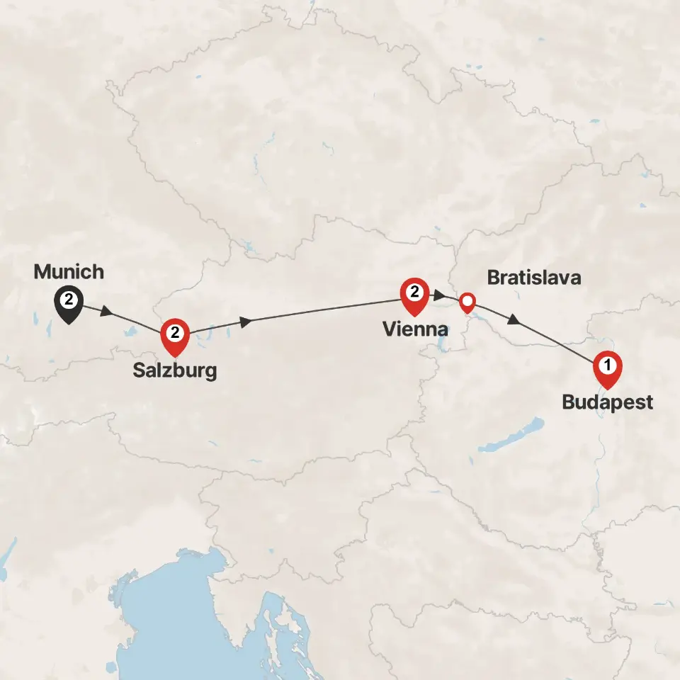 Trip map & itinerary