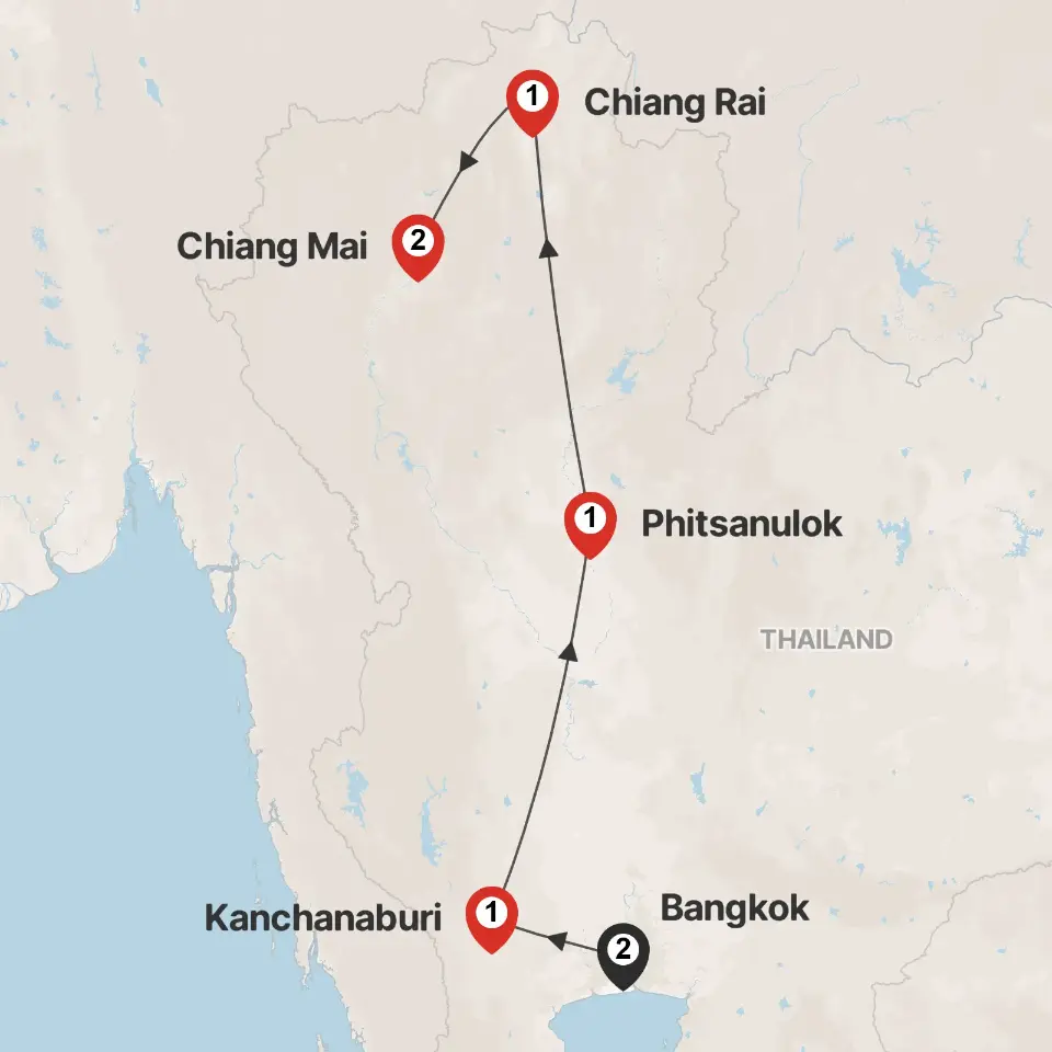 Trip map & itinerary