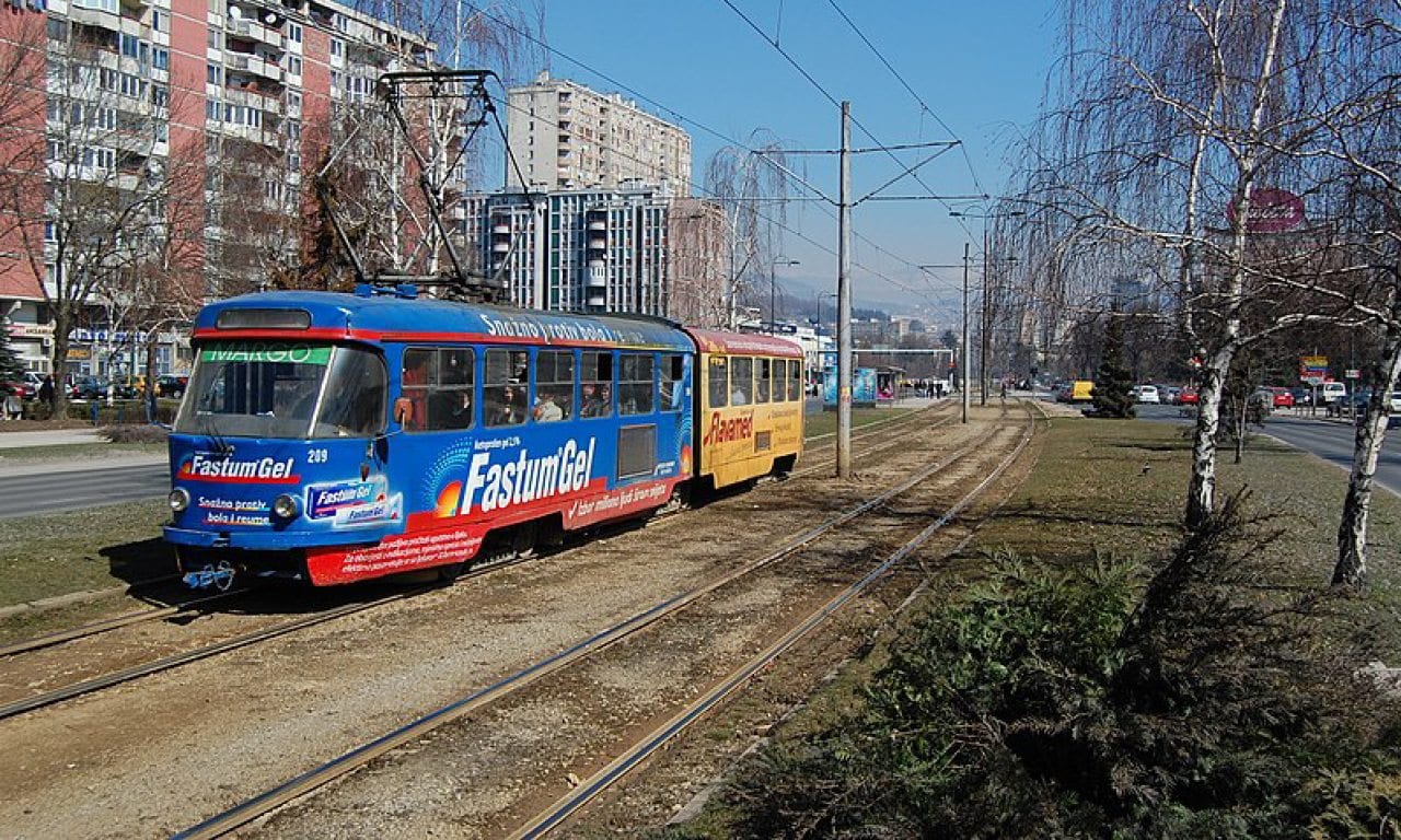 The Sarajevo tram network