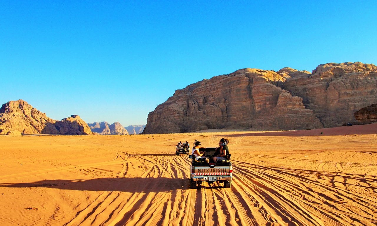 Be Adventurous; Go on a jeep safari in Wadi Rum