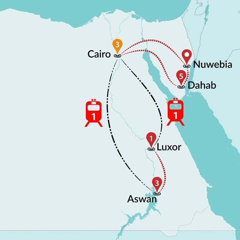 tourhub | Travel Talk Tours | Ultimate Egypt | Tour Map
