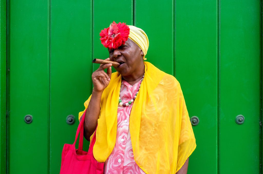 Cuba women on the street