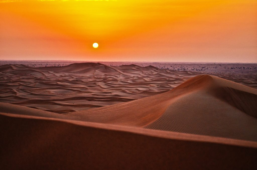 The Sahara Desert’s singing sand dunes are a phenomenon that even have researchers stumped. The orchestral sounds the desert emit can range from sonic booms, drumming and even whistling. The phenomenon has long been documented by the likes of Charles Darwin and Marco Polo. Some researchers believe it to be attributed to the size of sand grains or the shape of the dunes.