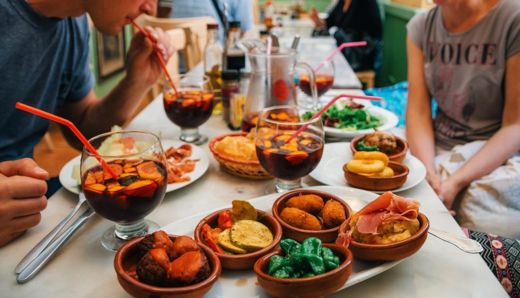 Share tapas with friends