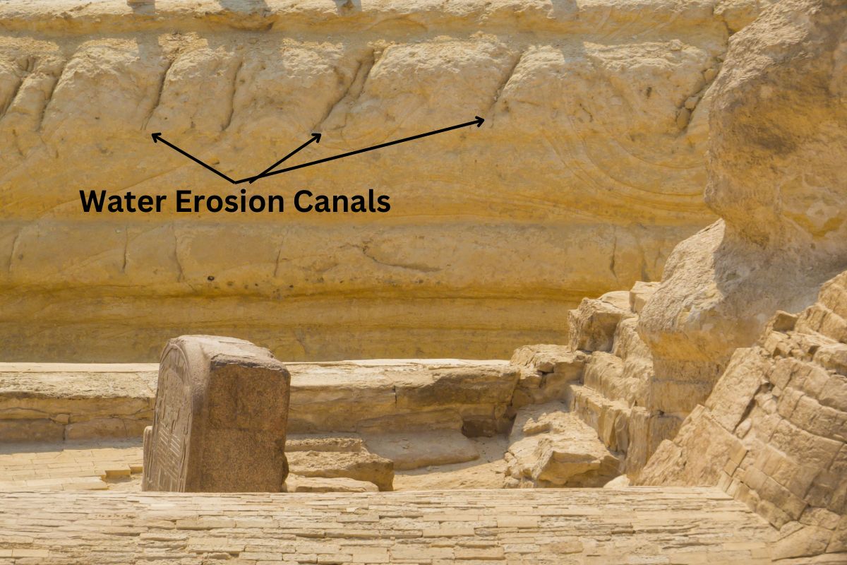 Egyptian sphinx water erosion theory