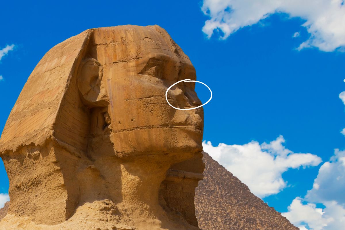 What happened to the sphinx nose?