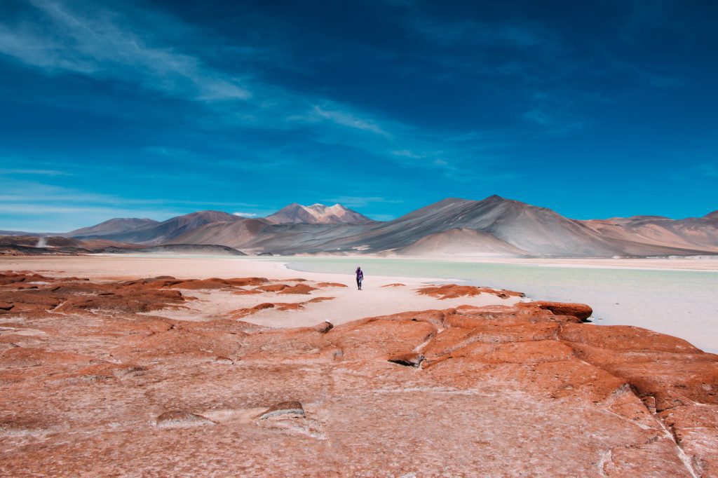 Atacama Desert Blue and Brown View