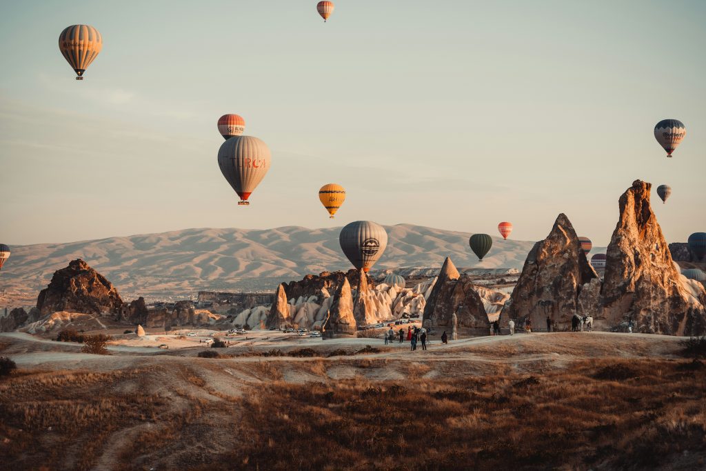 Who built the caves in Cappadocia